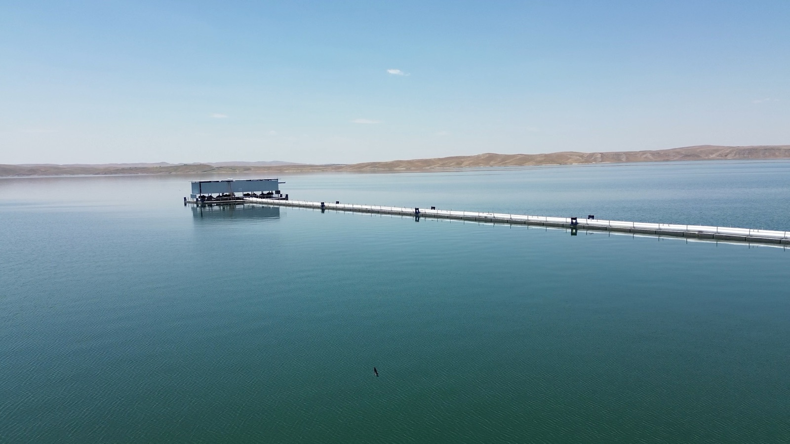 Lavand site footage of the floating water intake